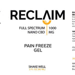 1000mg NANO CBD Roll-On Stick supplement facts and ingredients