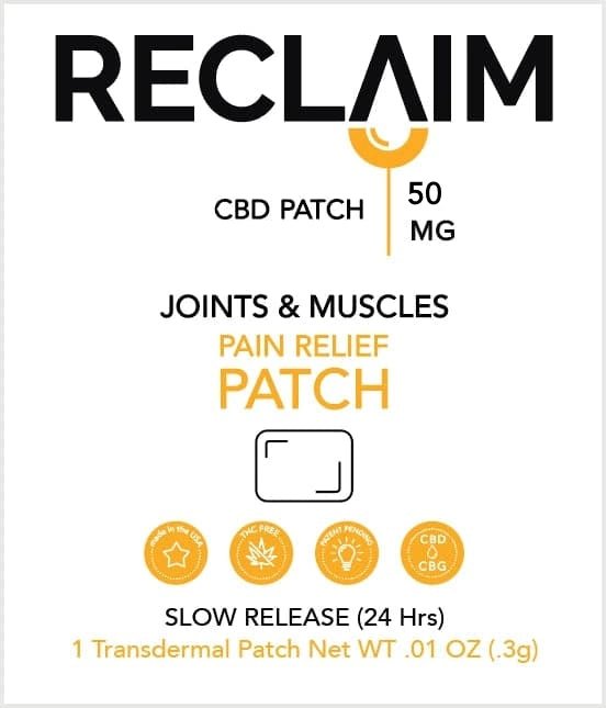 CBD Patches For Pain Relief Reclaim Labs