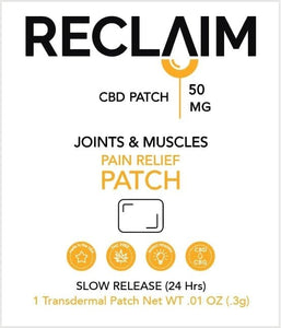 High Potency 50mg CBD Patches For Pain Relief - Reclaim Labs