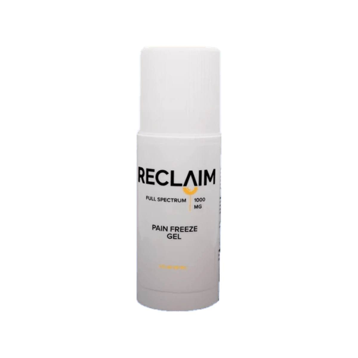 Reclaim Labs 1000mg NANO CBD Pain Freeze Gel Roll-On – front view on white